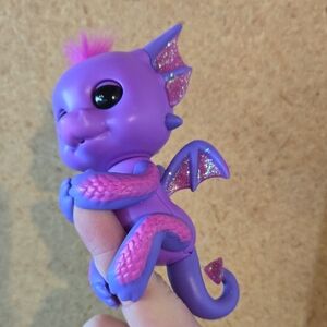 Purple Dragon Finger Puppet Toy